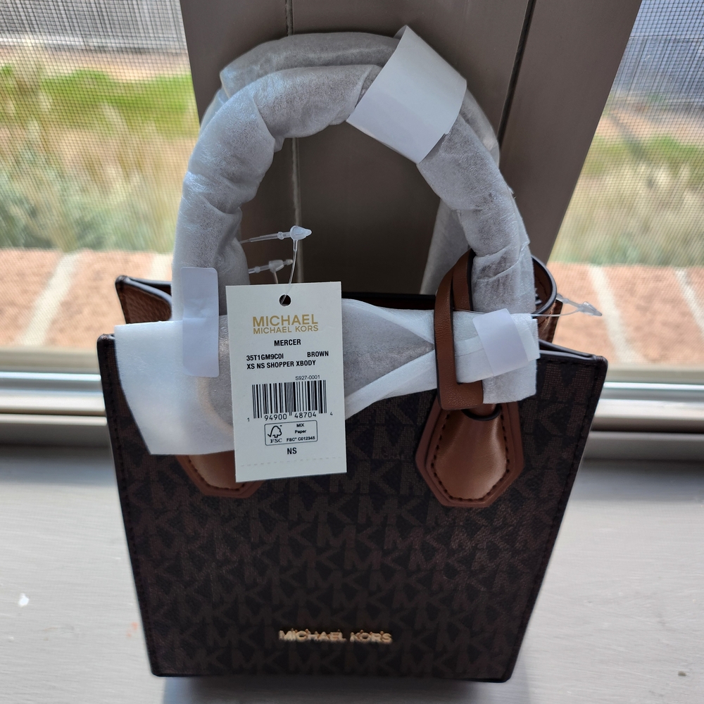 Michael Kors Dark Brown Monogram Tote